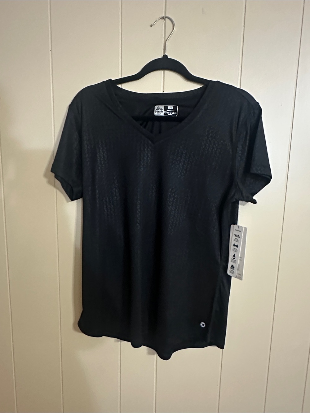 RBX Black Women's Short Sleeve V-Neck Tee